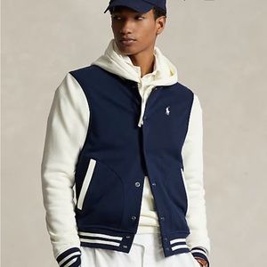 NWT MENS BASEBALL FLEECE JACKET RALPH LAUREN.